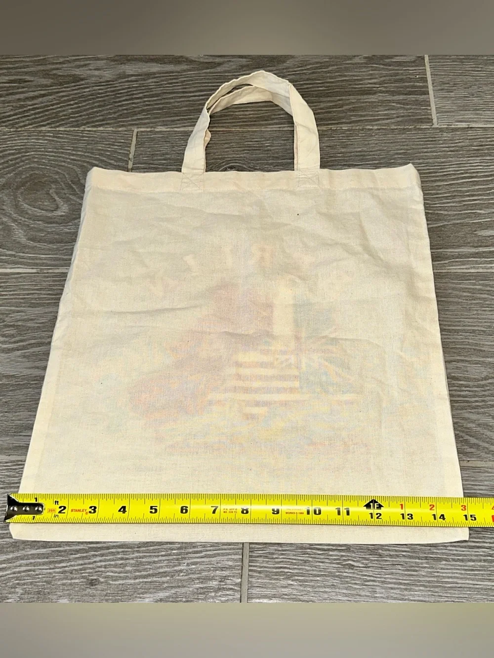 Vintage 90s Souvenir Tote Bag Checkpoint Charlie Divided City Deadstock Cold War